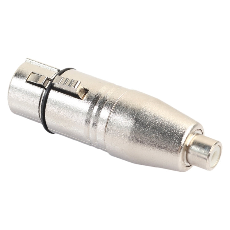Giunto di transito audio per miscelazione microfono XLR femmina a RCA femmina con testa di loto in lega di zinco Giunto di transito audio per miscelazione microfono XLR femmina a RCA femmina con testa di loto in lega di zinco